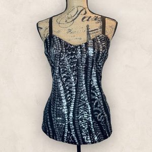 Nasty Gal evening camisole style sequin top